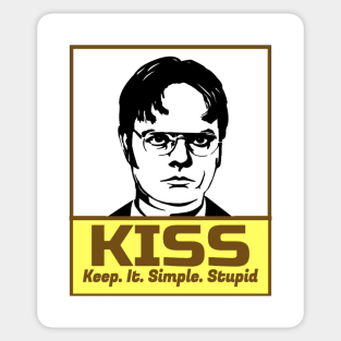 K.I.S.S. Dwight Schrute Sticker